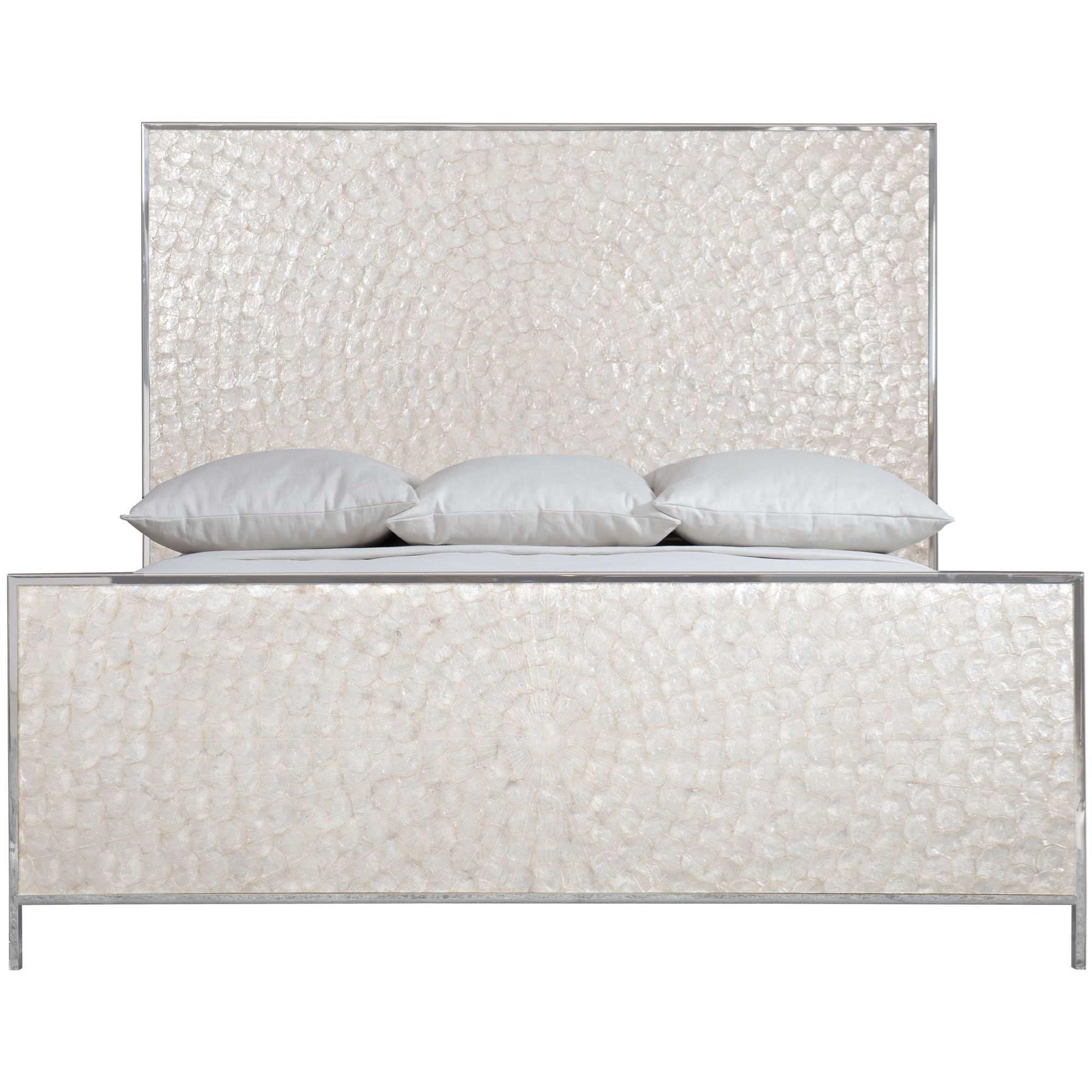 Bernhardt Interiors Helios Contemporary King Size Capiz Shell Bed Dream Home Interiors Panel Beds