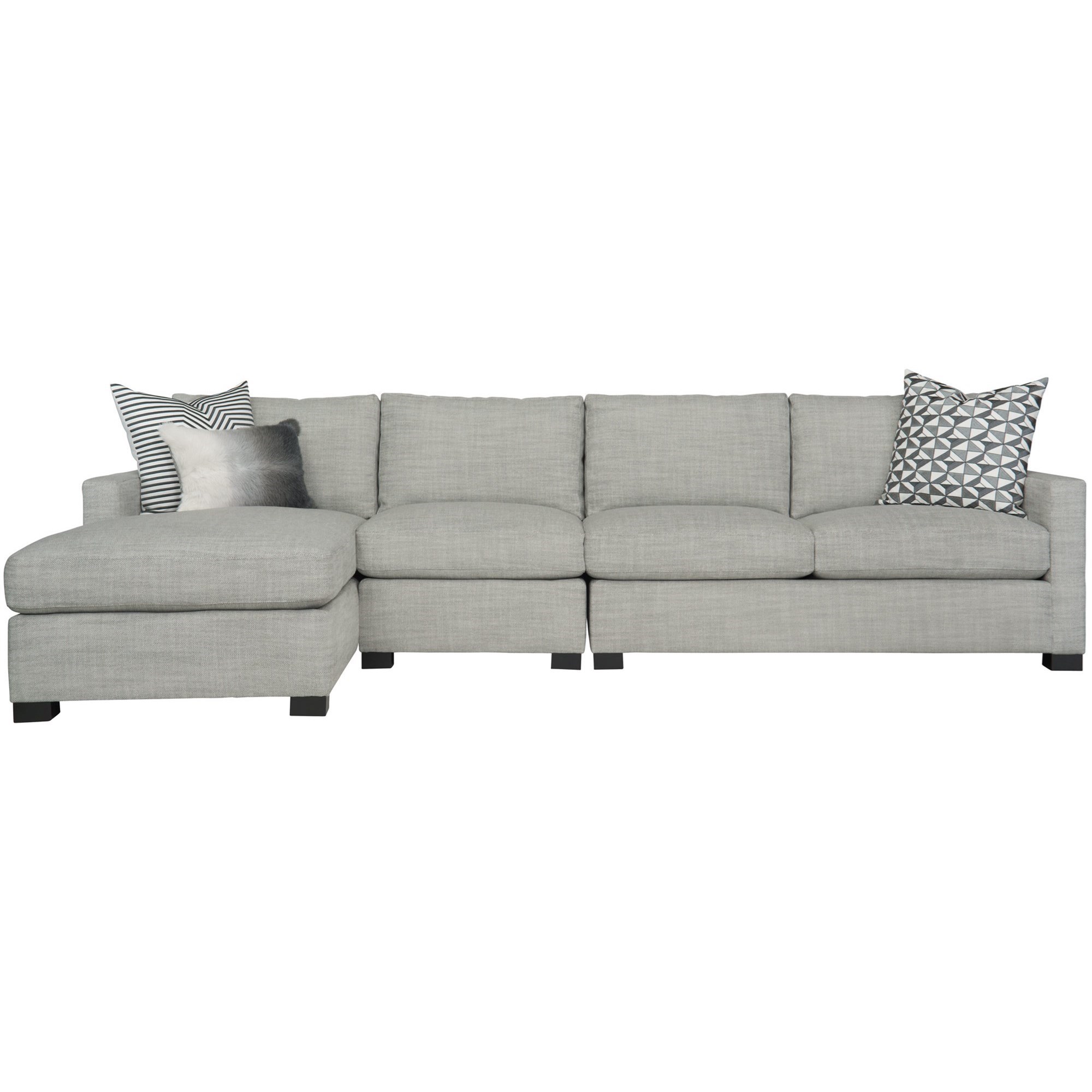 Bernhardt Interiors Kelsey N9638 N9630 N9641 3 Piece Sectional With Chaise Baer S Furniture Sectional Sofas
