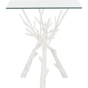 Bernhardt Interiors Marnie Contemporary End Table With Faux Twig Metal Base Sprintz Furniture End Tables