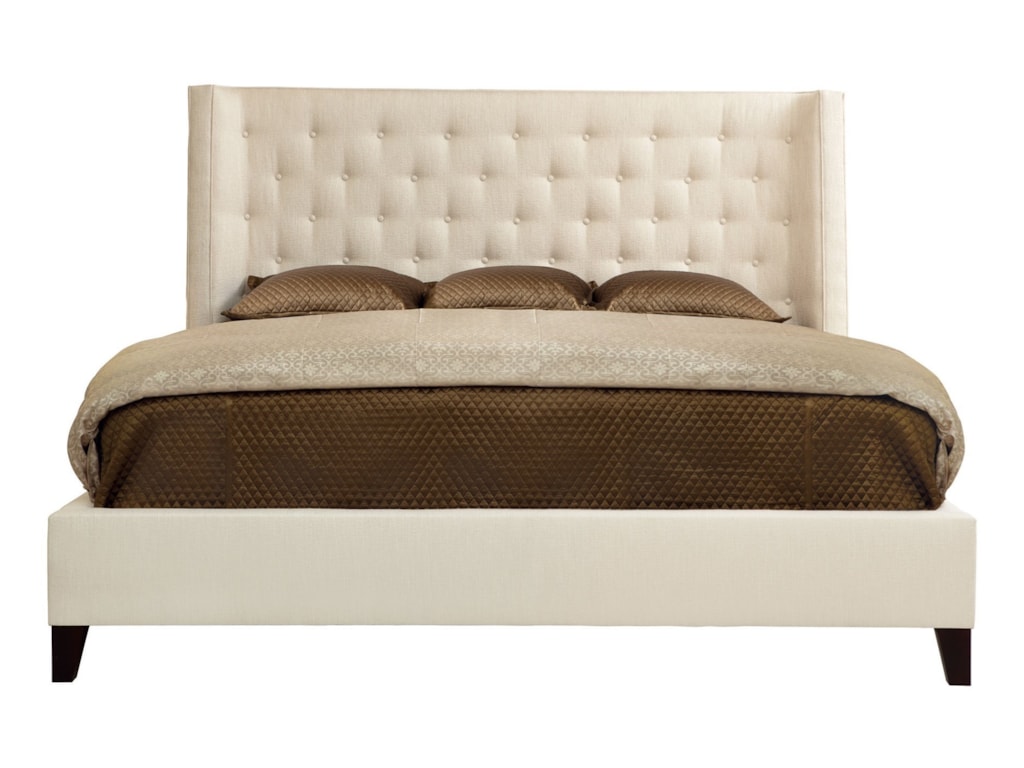Bernhardt Interiors - MaximeCalifornia King Upholstered Wing Bed