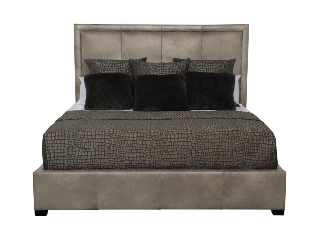 Bernhardt Interiors - MorganKing Leather Upholstered Bed
