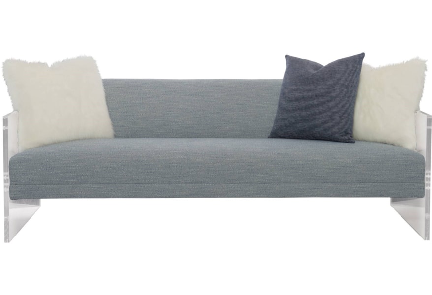Bernhardt Interiors Phoenix N3697 Contemporary Sofa With Clear Bernhardt Interiors Phoenix N3697