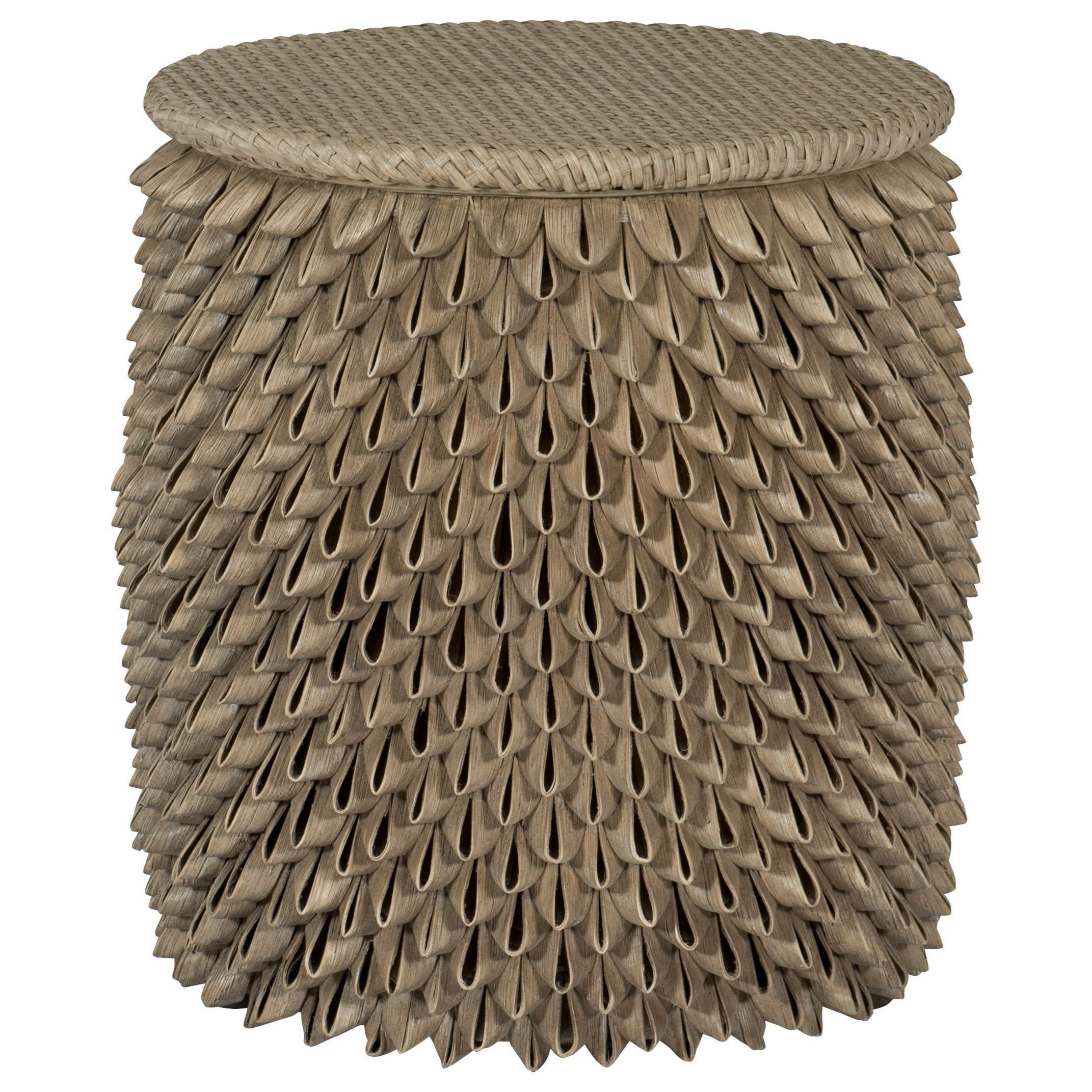 Bernhardt Interiors Ruffina Rattan Accent Table With Coastal
