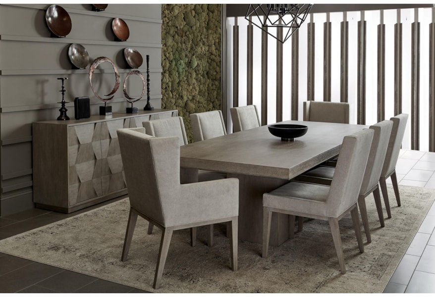 Bernhardt Linea Transitional Rectangular Dining Table With Leaf Belfort Furniture Dining Tables