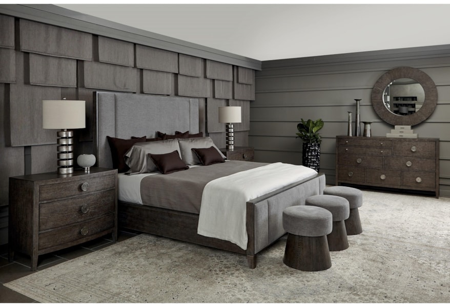 Bernhardt Linea Round Wall Mirror Belfort Furniture Wall Mirrors