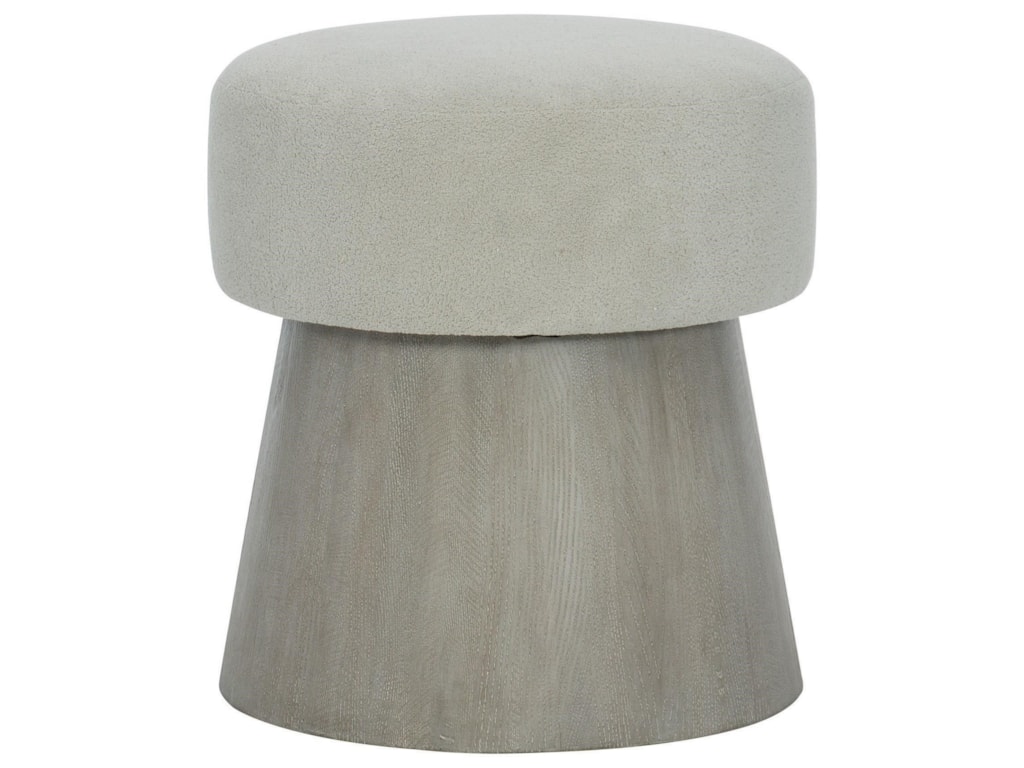 Bernhardt Linea 384 X07g Customizable Contemporary Round Stool