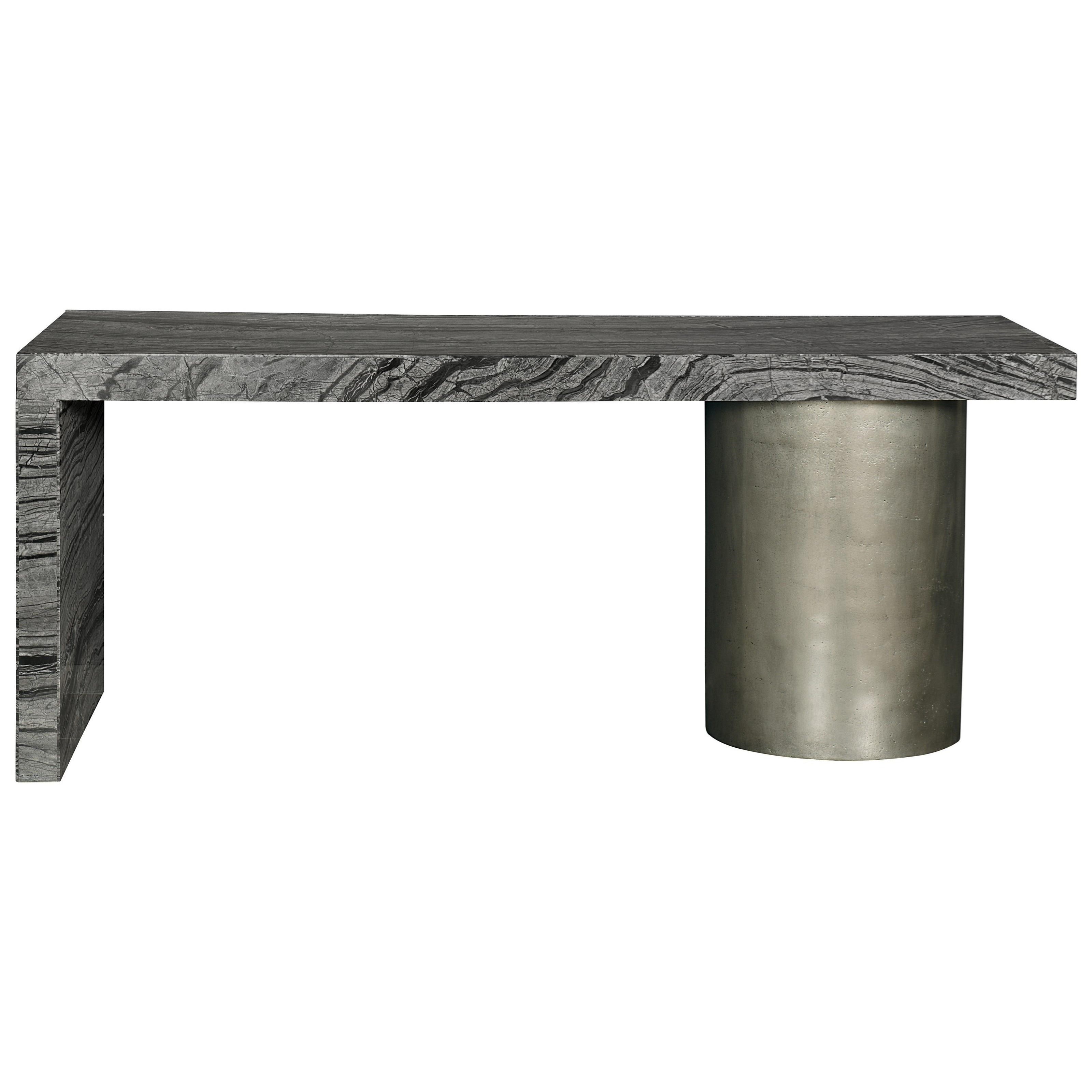 Bernhardt Linea 384 510s 384 510 Transitional Pedestal Desk With Black Marble Veneer Thornton Furniture Table Desks Writing Desks