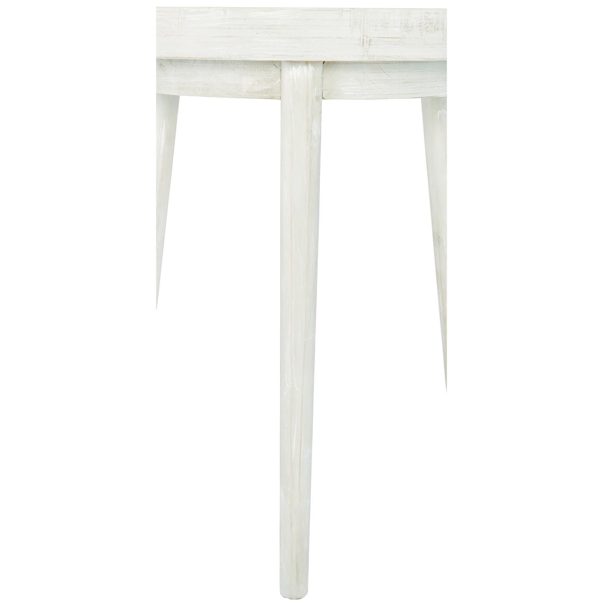 Bernhardt Loft Highland Park Booker Rustic Modern Round End Table With Gallery Top Belfort Furniture End Tables