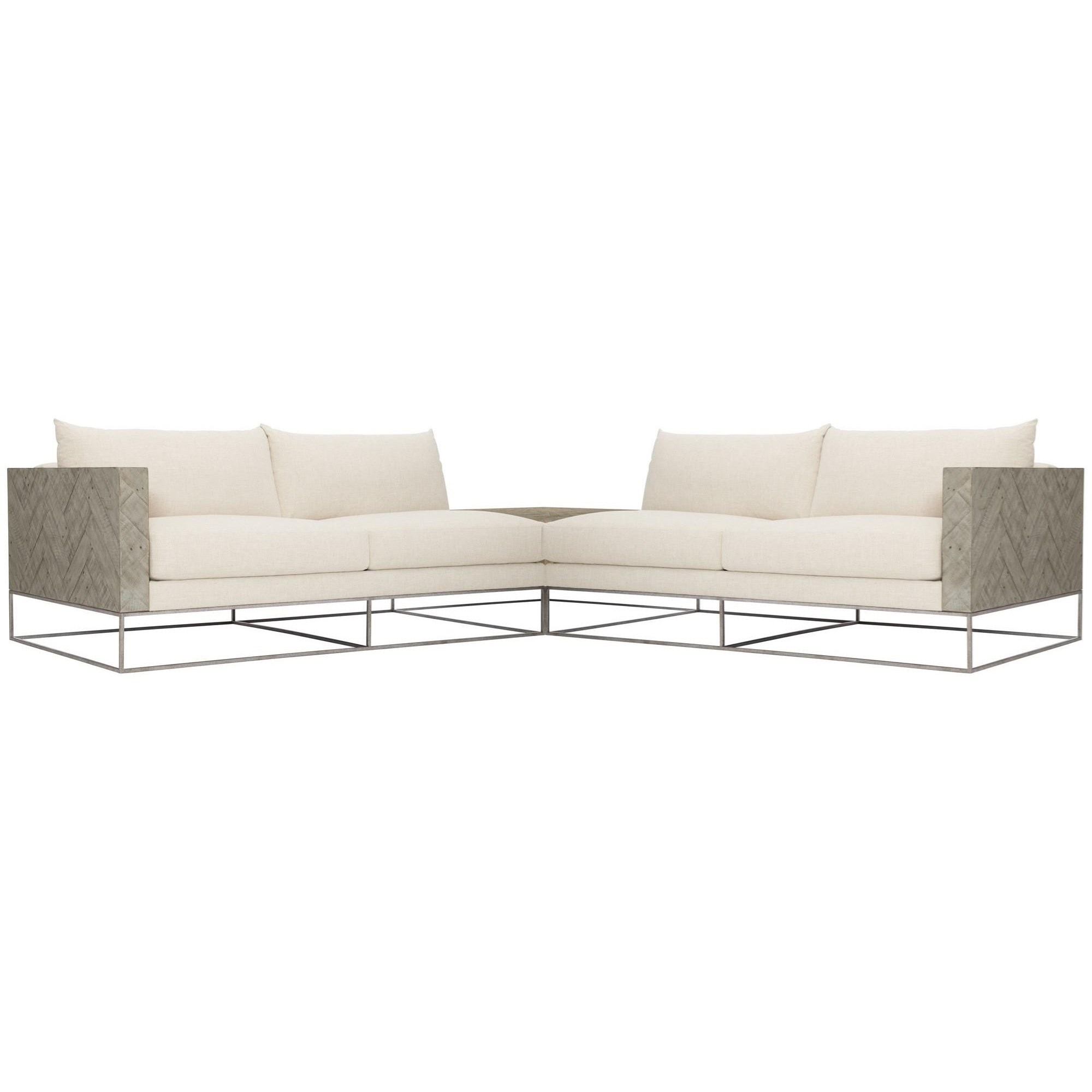 Bernhardt Loft Highland Park L9042 L9020o L9041 Brooklyn Contemporary Sectional With Corner Table Baer S Furniture Sectional Sofas