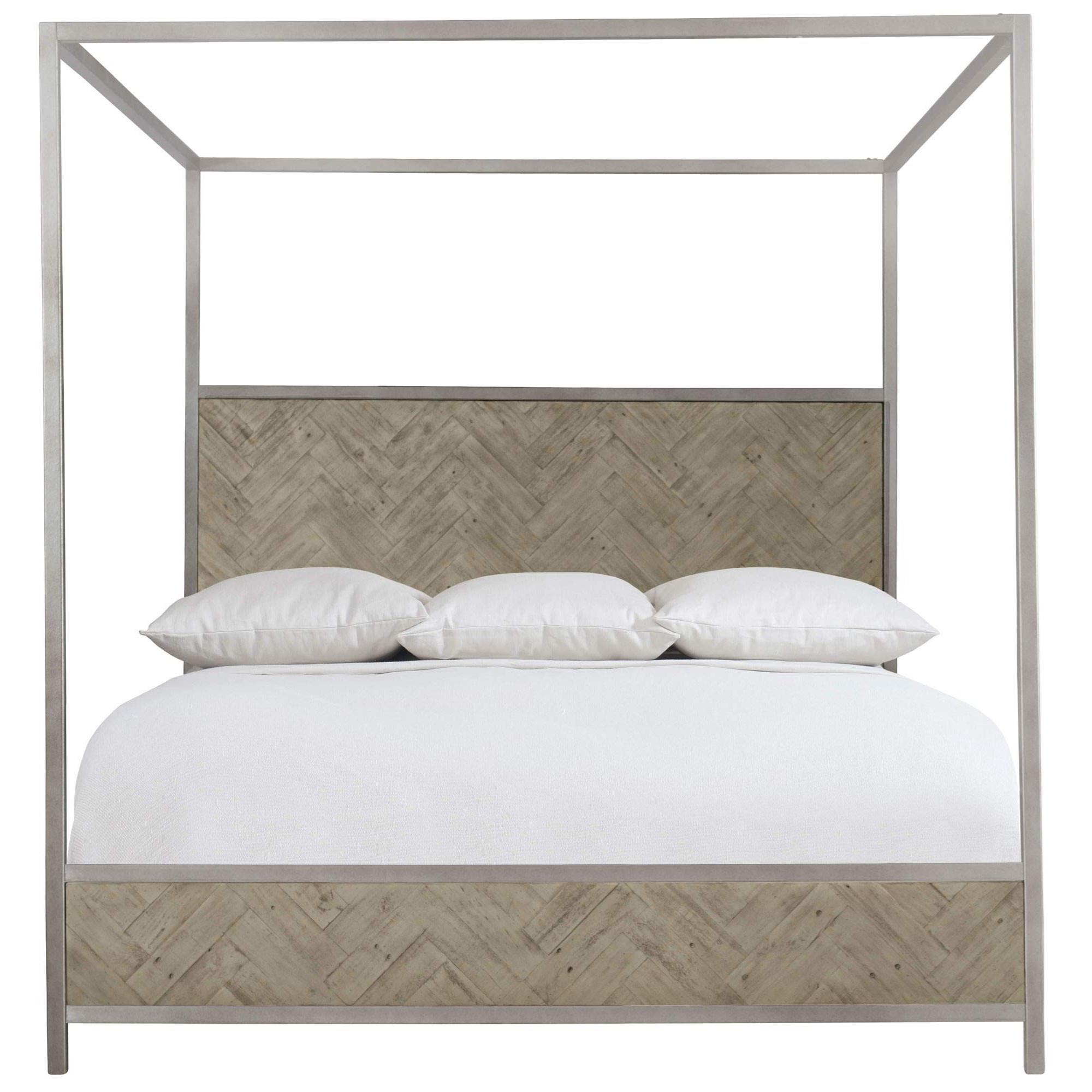Silver metal canopy bed clearance