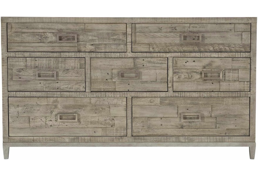 Bernhardt Loft Shaw 398 051g Rustic Modern 7 Drawer Dresser With