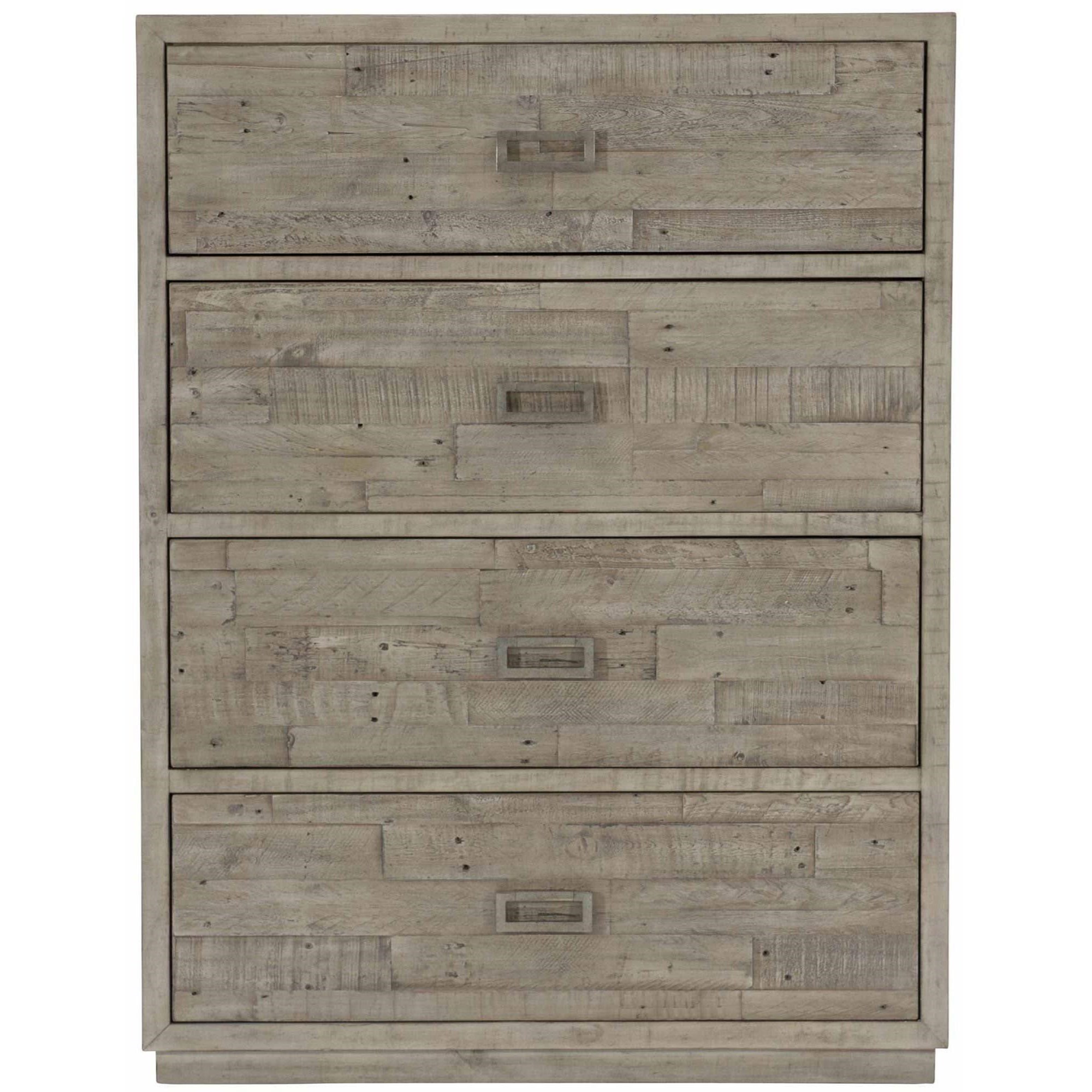 Bernhardt Loft Shaw 398 118g Rustic Modern 4 Drawer Chest Solid