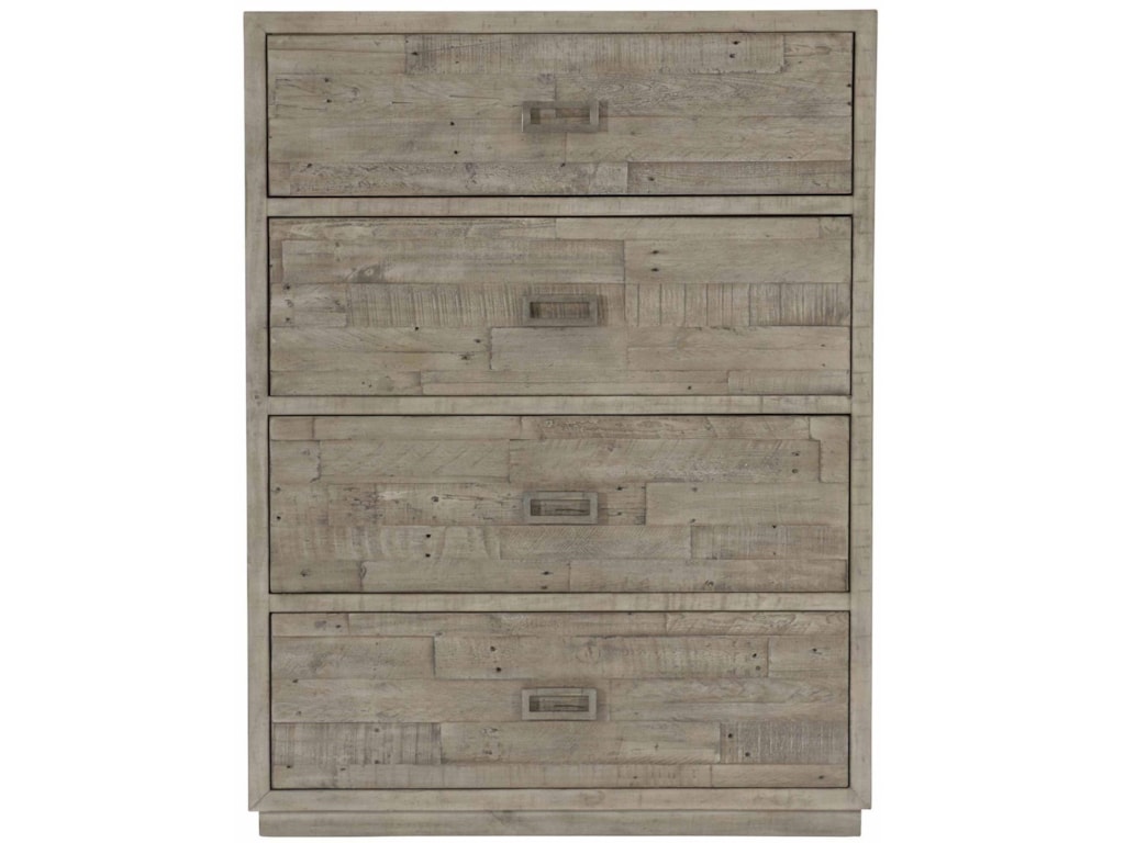 Bernhardt Loft Shaw Rustic Modern 4 Drawer Chest Solid Wood