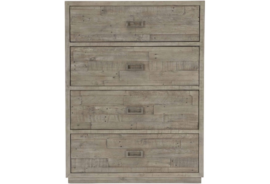 Bernhardt Loft Shaw 398 118g Rustic Modern 4 Drawer Chest Solid