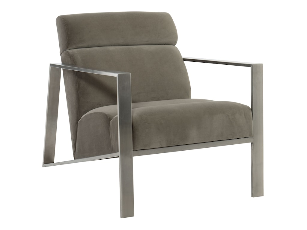 Bernhardt Marco Contemporary Upholstered Chair With Metal Legs