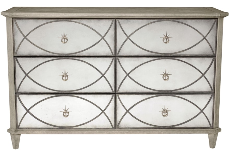 Bernhardt Marquesa 359 044n Dresser With Antique Mirror Drawer