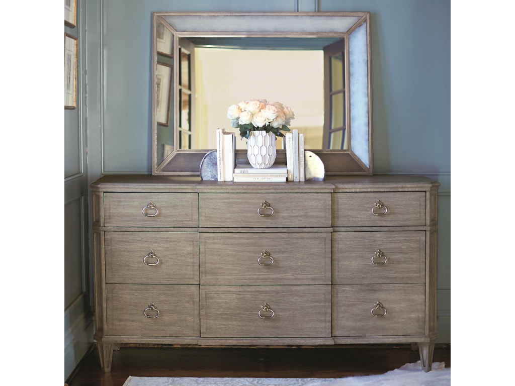 Bernhardt Marquesa 9 Drawer Dresser And Mirror Set Morris Home