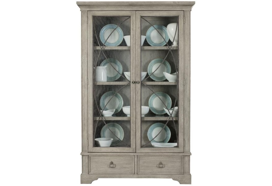 Bernhardt Marquesa 359 356 Display Curio With 3 Shelves And Metal