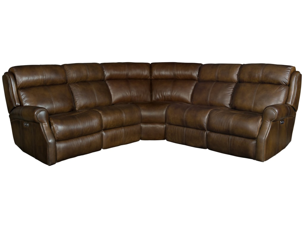 Bernhardt Mcgwire Three Piece Reclining Leather