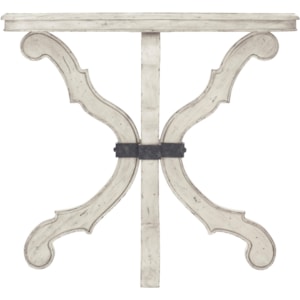 Bernhardt Mirabelle Traditional Round Side Table In Whitewashed Cotton Finish Belfort Furniture End Tables