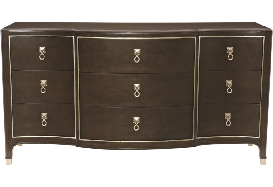 Bernhardt Miramont 9 Drawer Dresser With Ring Pull Hardware