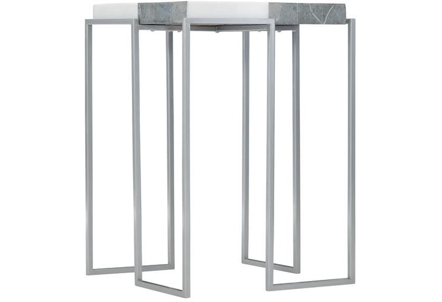 Bernhardt Exteriors Montana Contemporary Metal And Stone Side Table Sprintz Furniture Outdoor End Tables