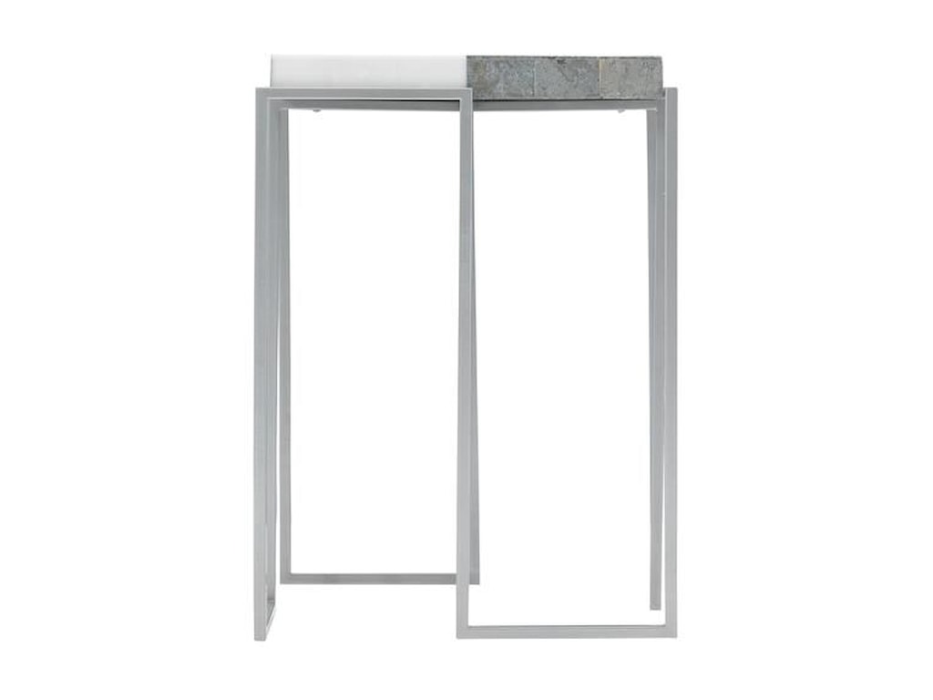 Bernhardt Exteriors Montana Contemporary Metal And Stone Side Table Howell Furniture Outdoor End Tables