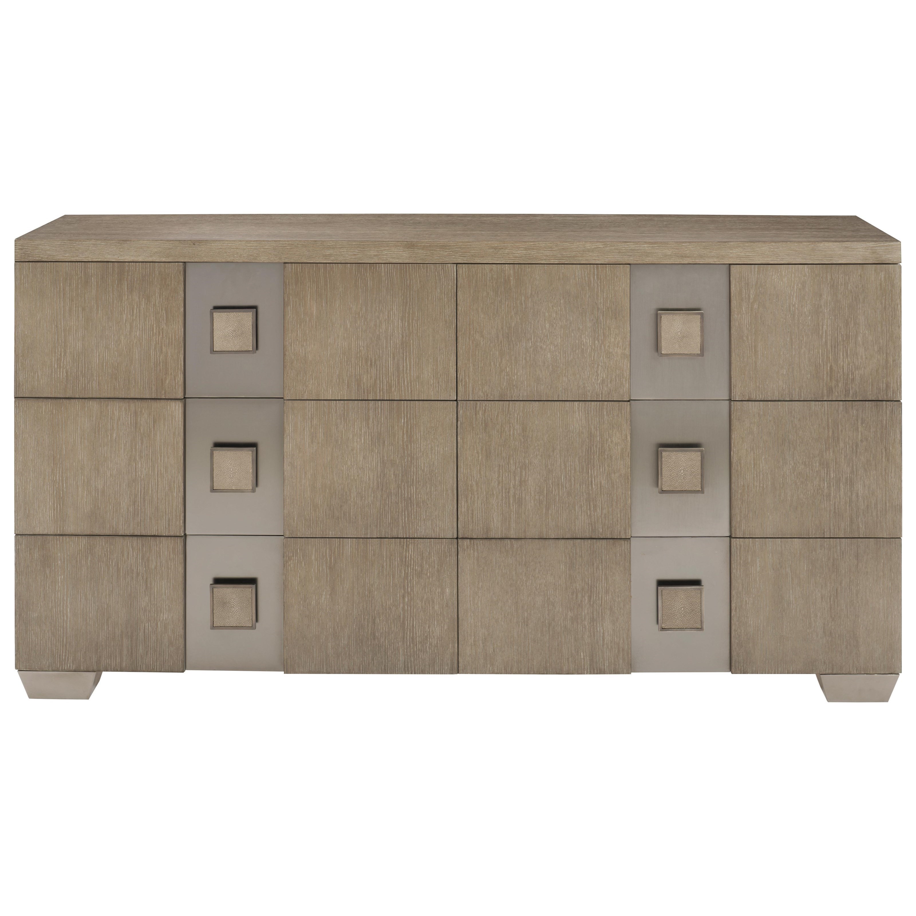 Bernhardt Mosaic 373 051 6 Drawer Dresser With Inset Drawer Pulls