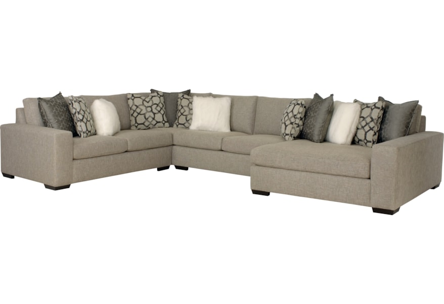 Bernhardt Orlando Sectional Sofa With Right Facing Chaise Bernhardt Orlando Sectional Sofa With