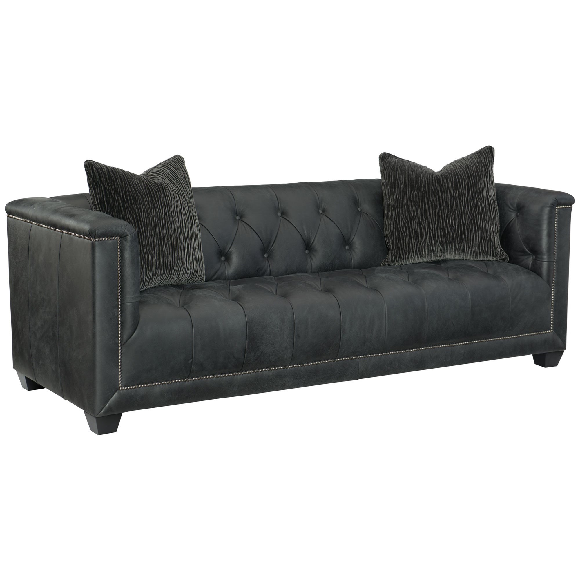 Bernhardt Paxton Transitional Tufted Sofa With Nailheads Belfort