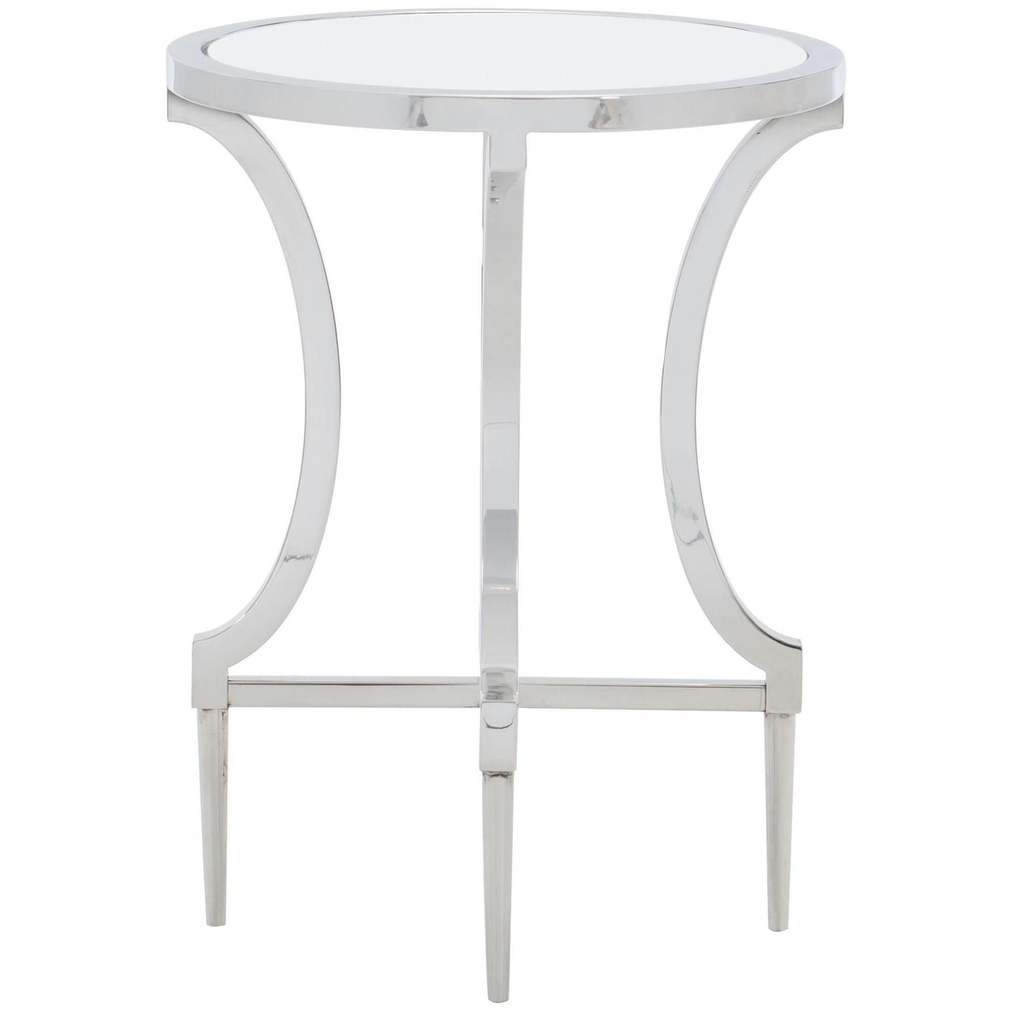 Bernhardt Portola Contemporary Metal Round Drink Table