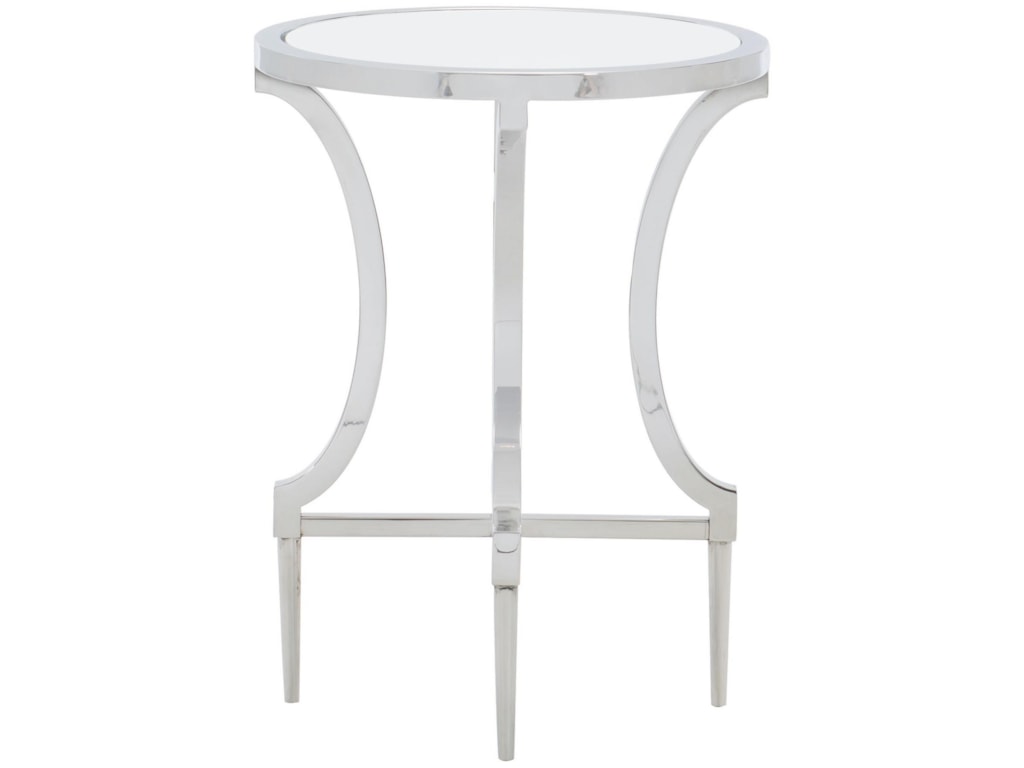 Bernhardt Portola Contemporary Metal Round Drink Table