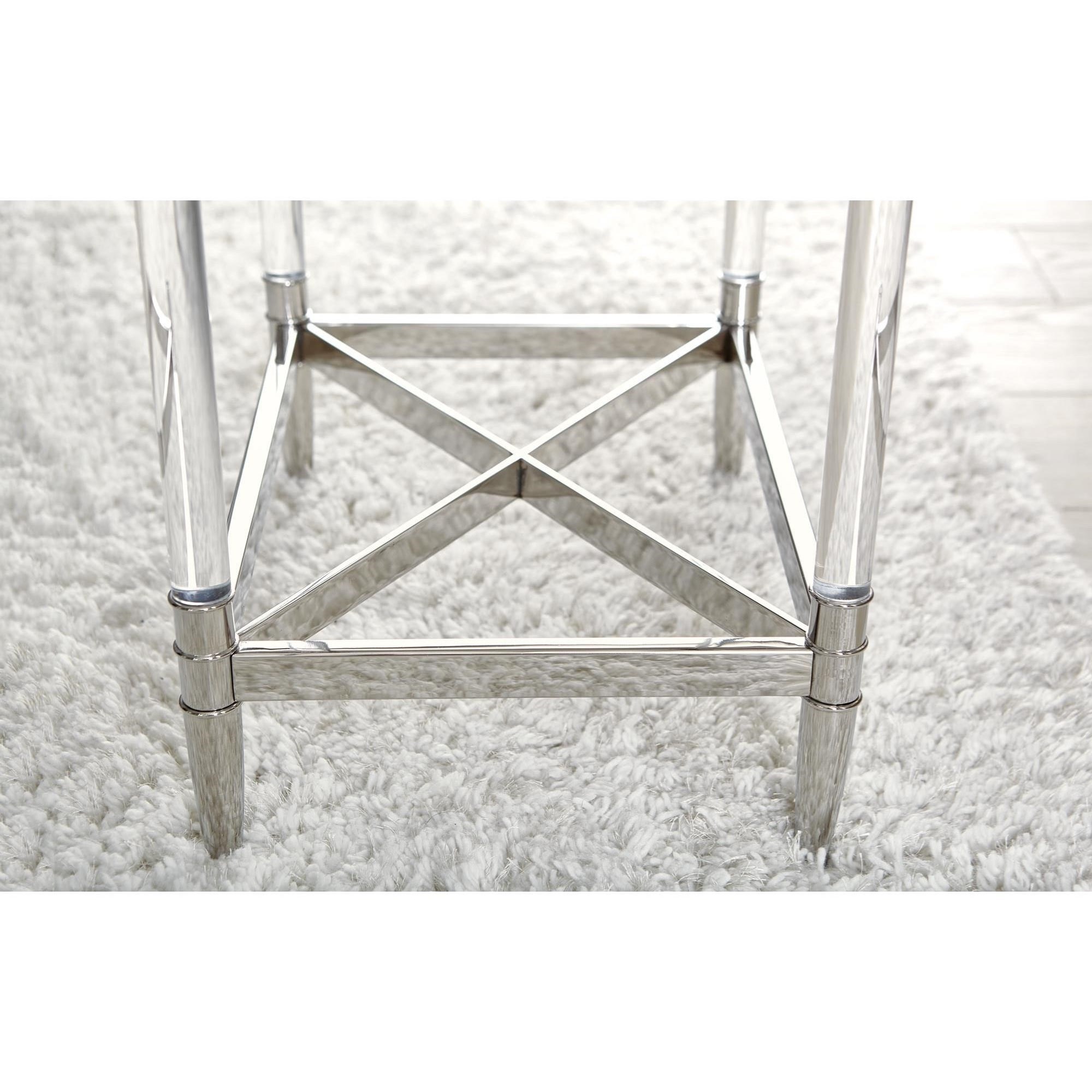 Bernhardt Portola Contemporary Metal Drink Table Stuckey