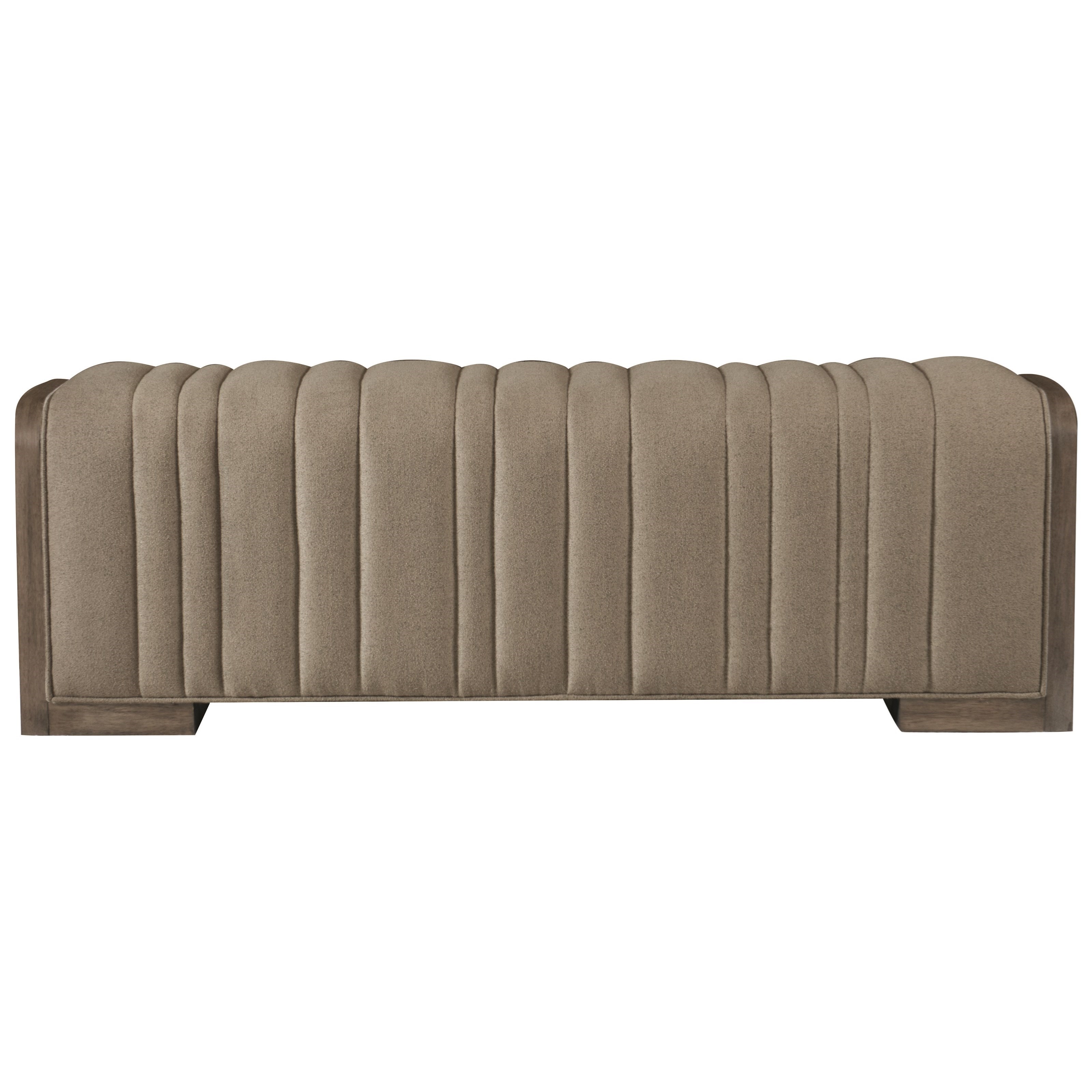 Bernhardt Profile Vertical Channel Upholstered Bench Howell