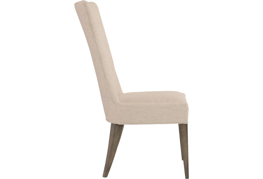 Bernhardt Profile 378 547 Upholstered Side Chair With Button Trim Baer S Furniture Dining Side Chairs