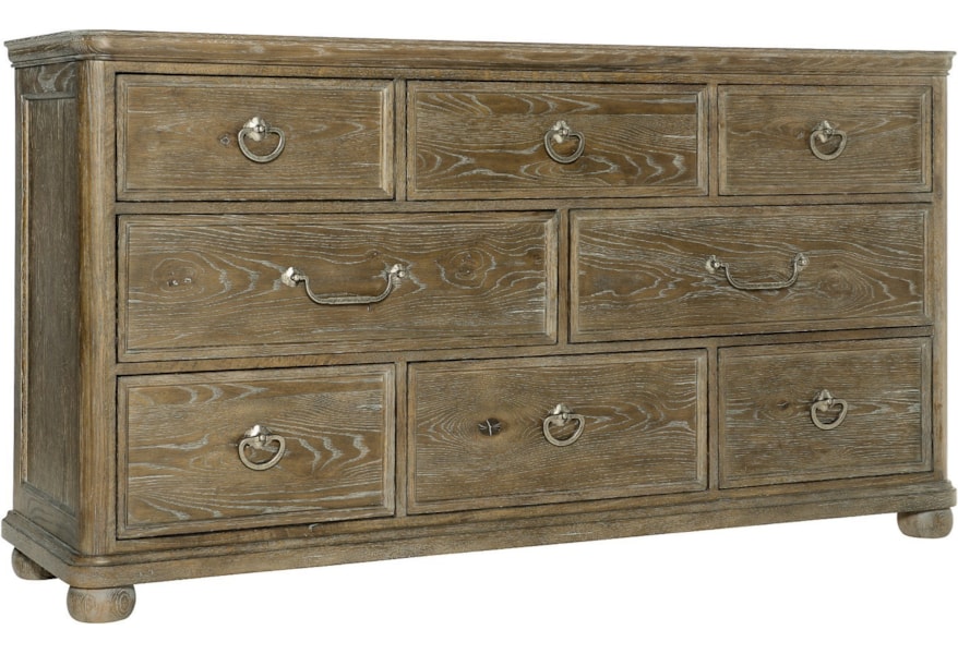 Bernhardt Rustic Patina Rustic 8 Drawer Dresser With Adjustable