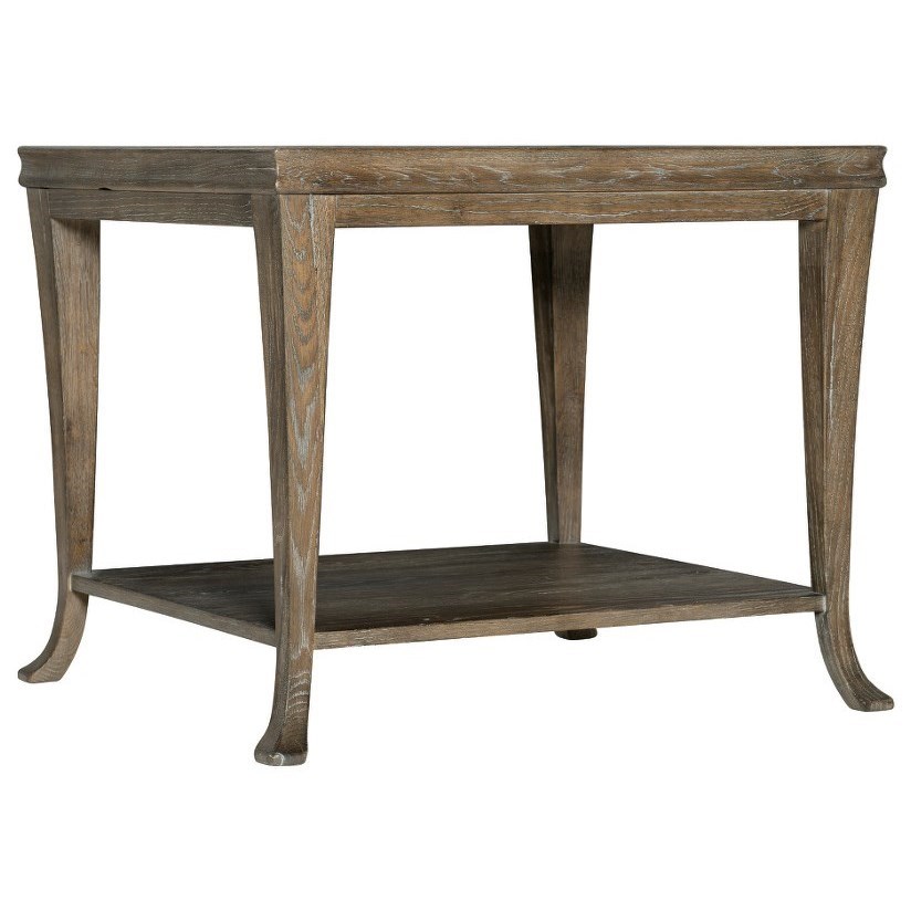 Bernhardt Rustic Patina Rustic End Table With Gallery Top Darvin