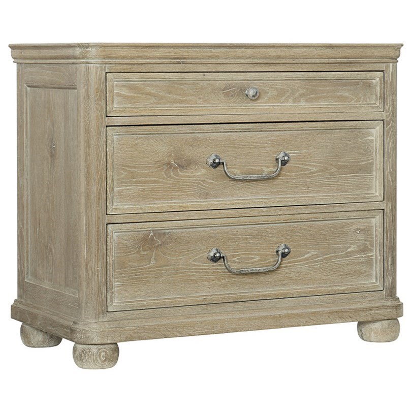 Bernhardt Rustic Patina Rustic 3 Drawer Bachelor S Chest With Adjustable Glides Belfort Furniture Nightstands