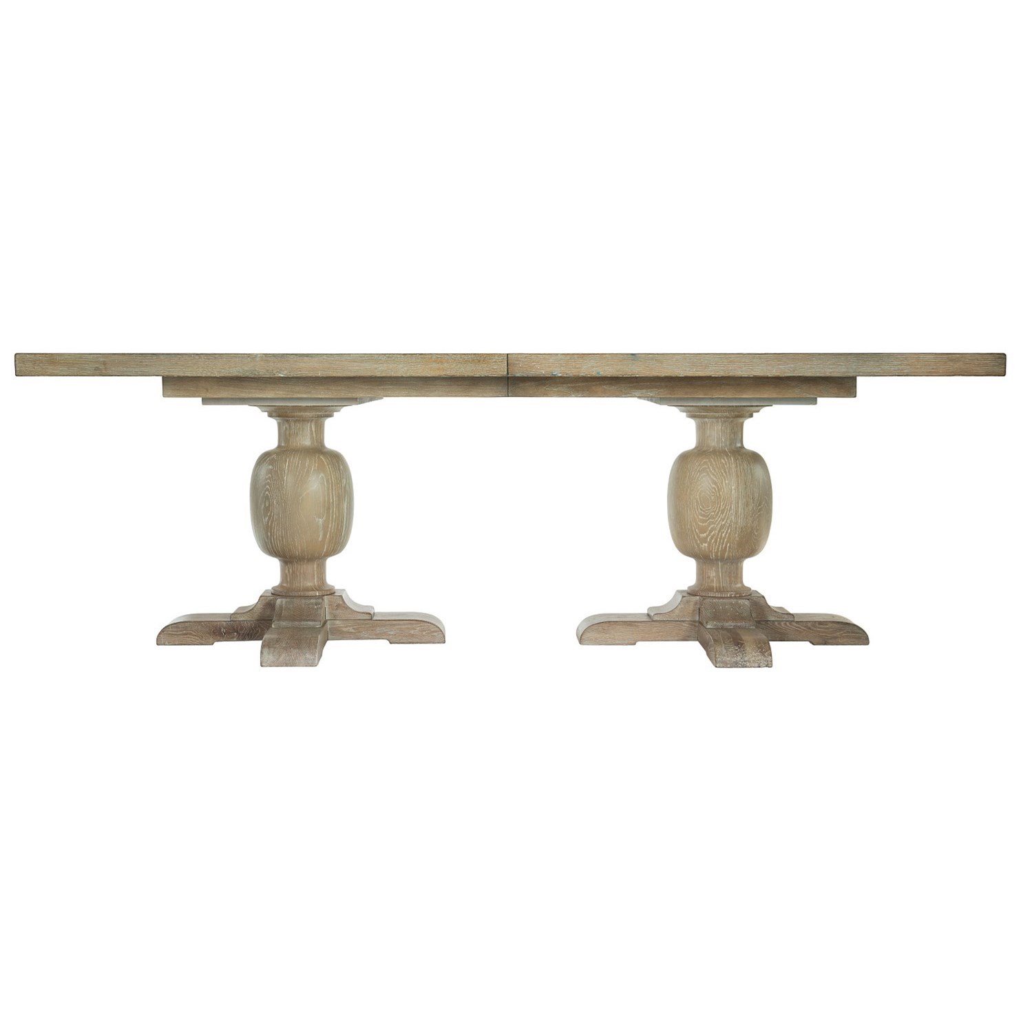 Bernhardt Rustic Patina Rustic Rectangular Dining Table With 2 20