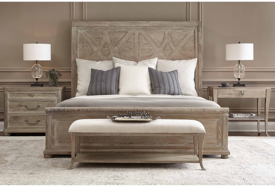 Bernhardt Rustic Patina California King Bedroom Group Dunk