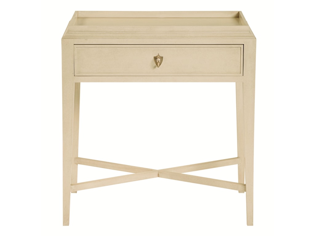 Bernhardt Salon Single Drawer Nightstand With X Stretcher Howell Furniture Nightstands