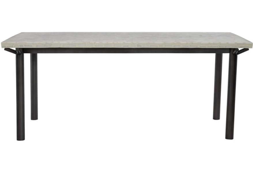 Bernhardt Exteriors Sanibel Modern Outdoor Indoor Dining Table With Terrazzo Top Belfort Furniture Outdoor Dining Table