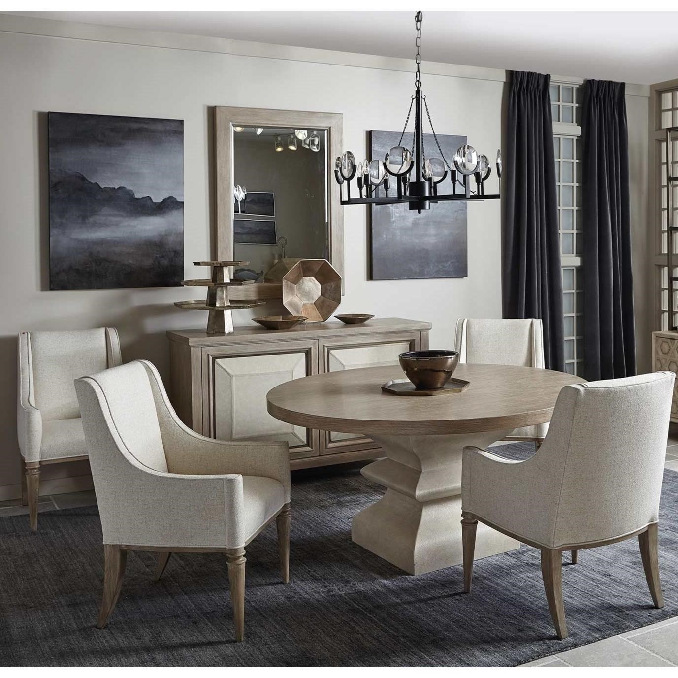 Bernhardt Santa Barbara Transitional 5 Piece Table And Chair