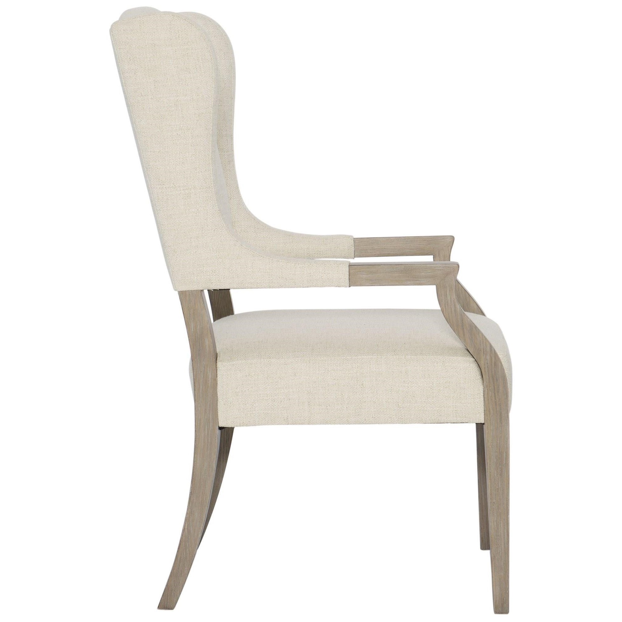 Bernhardt Santa Barbara Transitional Dining Arm Chair Sprintz Furniture Dining Arm Chairs