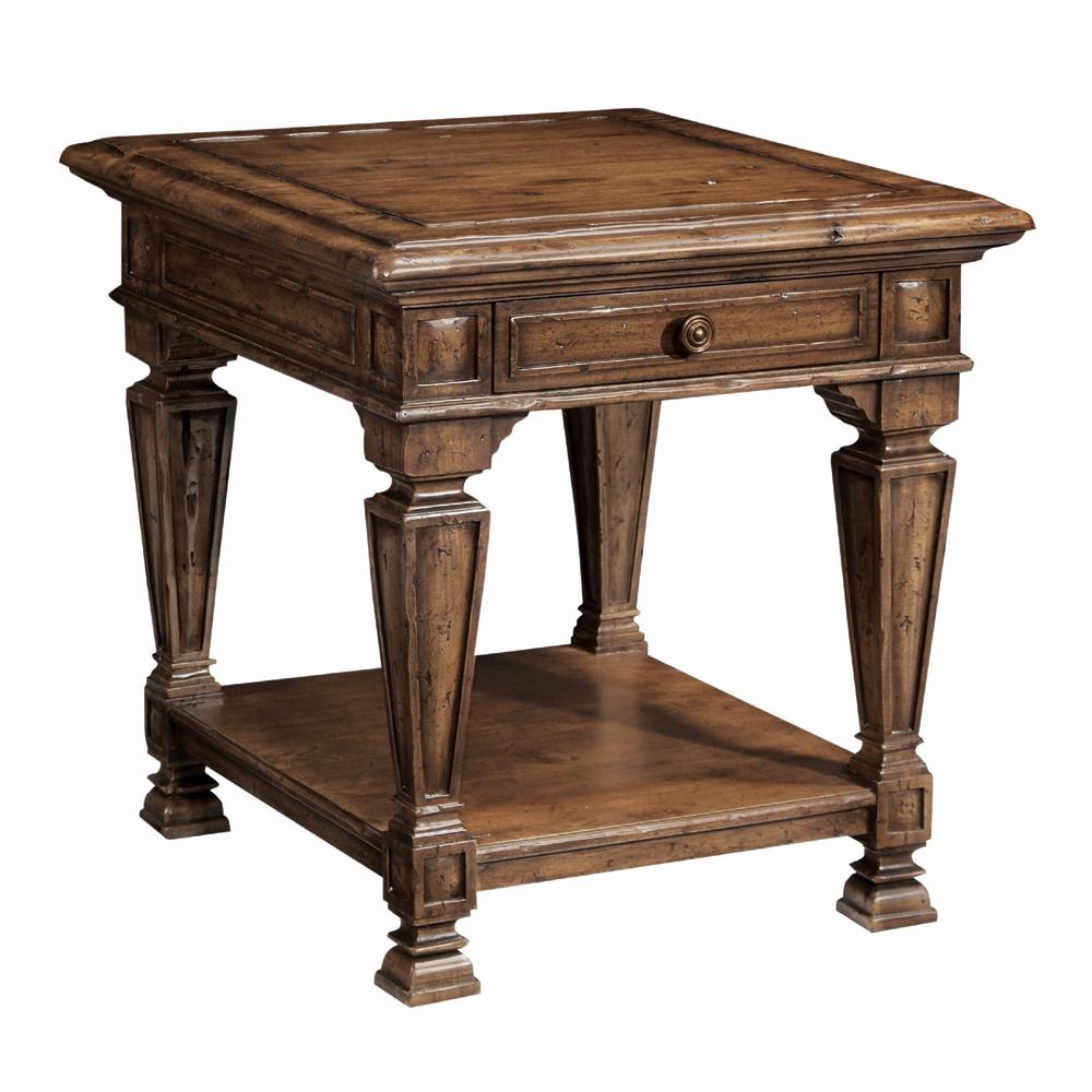 Bernhardt Santa Fe 428 121 End Table W 1 Drawer 1 Shelf Baer S Furniture End Tables