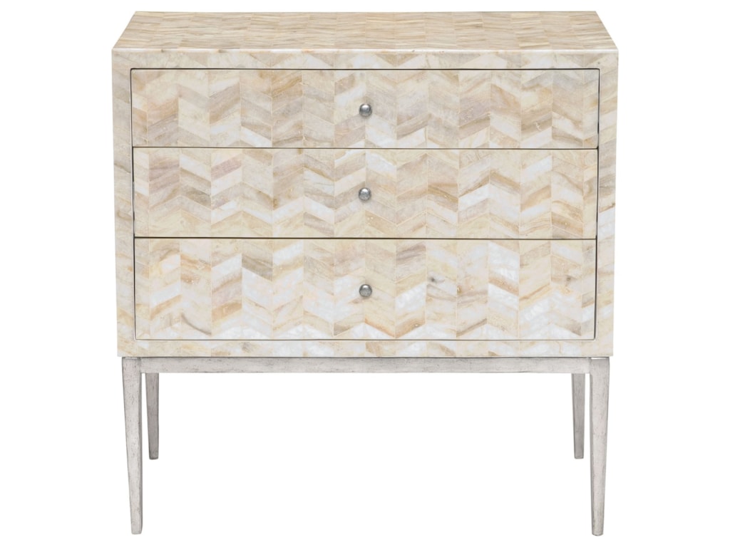 Bernhardt solange 488 113 herringbone accent chest with 3 drawers dunk bright furniture accent chests