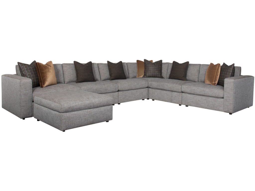 Bernhardt Stafford Contemporary Five Seat Sectional Sofa Bernhardt Stafford Contemporary Five Seat Sectional Sofa