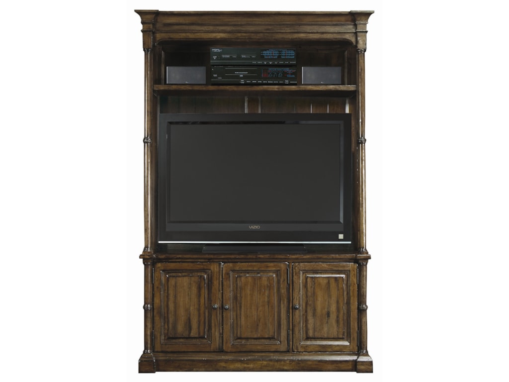 Bernhardt Vintage PatinaEntertainment Console with Deck