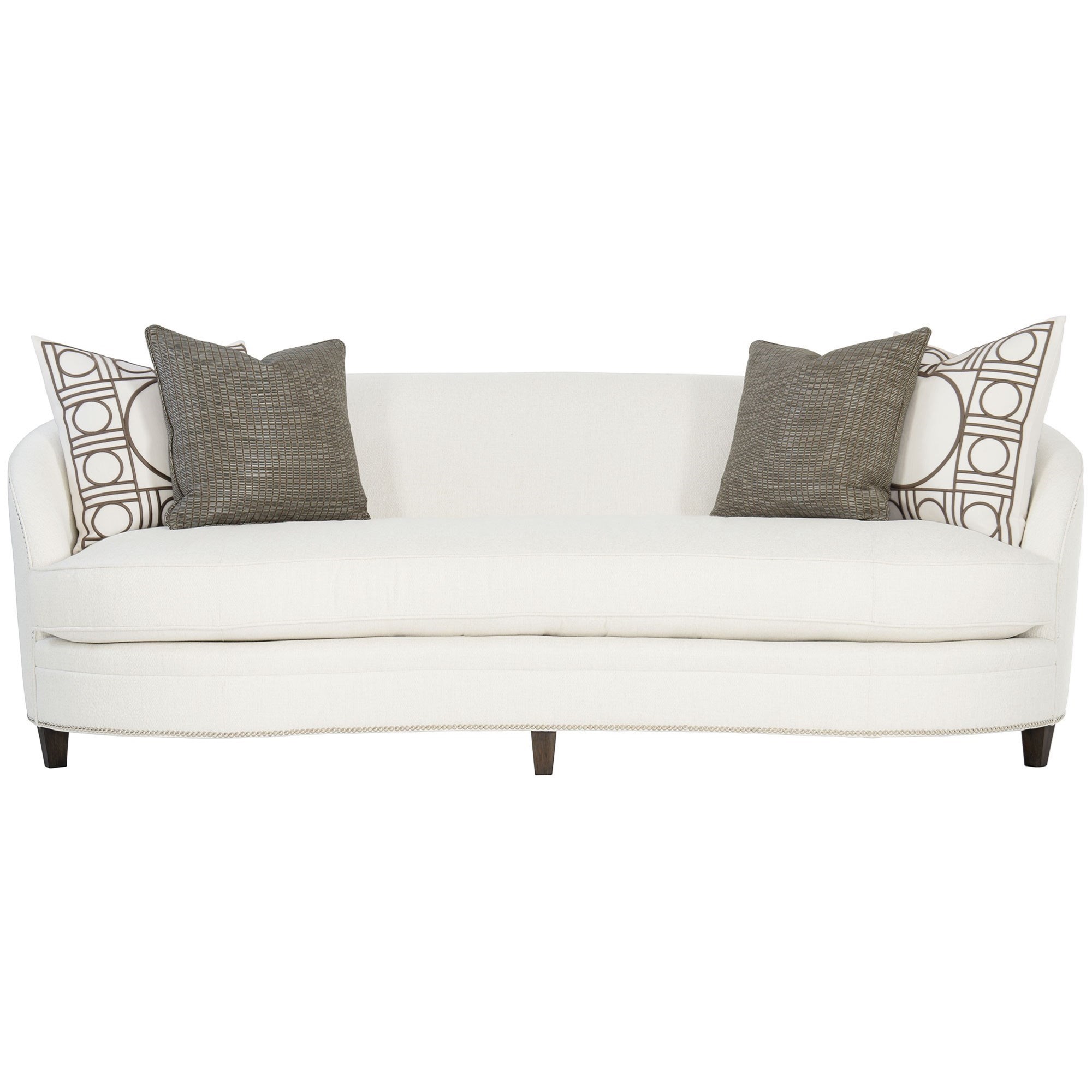 Bernhardt Young B7707 Contemporary Sofa With Nailhead Trim Dunk