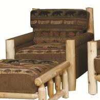 Best Craft Lodge Rustic Exposed Log Chair A1 Furniture Mattress Exposed Wood Chair